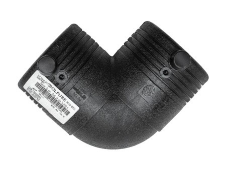 Отвод электросварной 90° PN16 SDR11 PE100 D63 Отвод электросварной 90° PN16 SDR11 PE100 D63